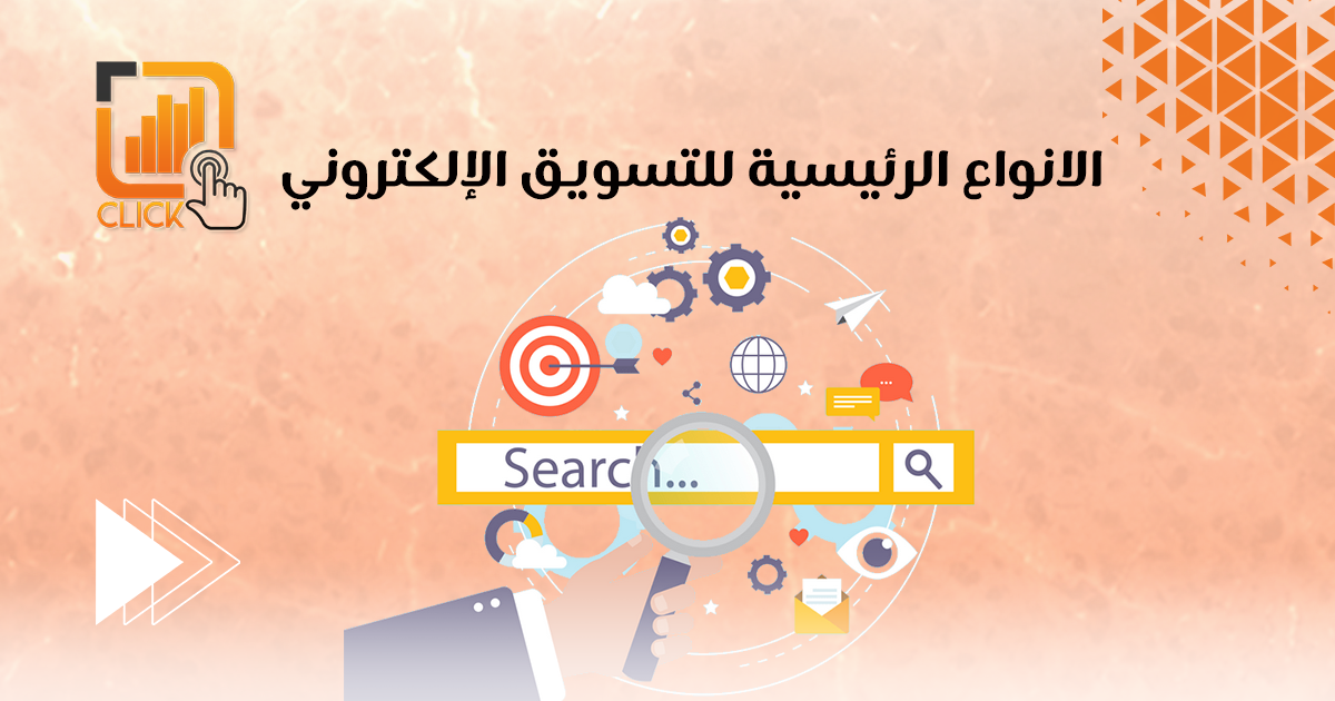 الانواع الرئيسية للتسويق الالكترونى