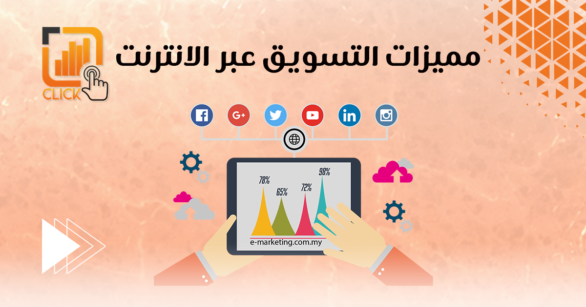 مميزات التسويق عبر الانترنت